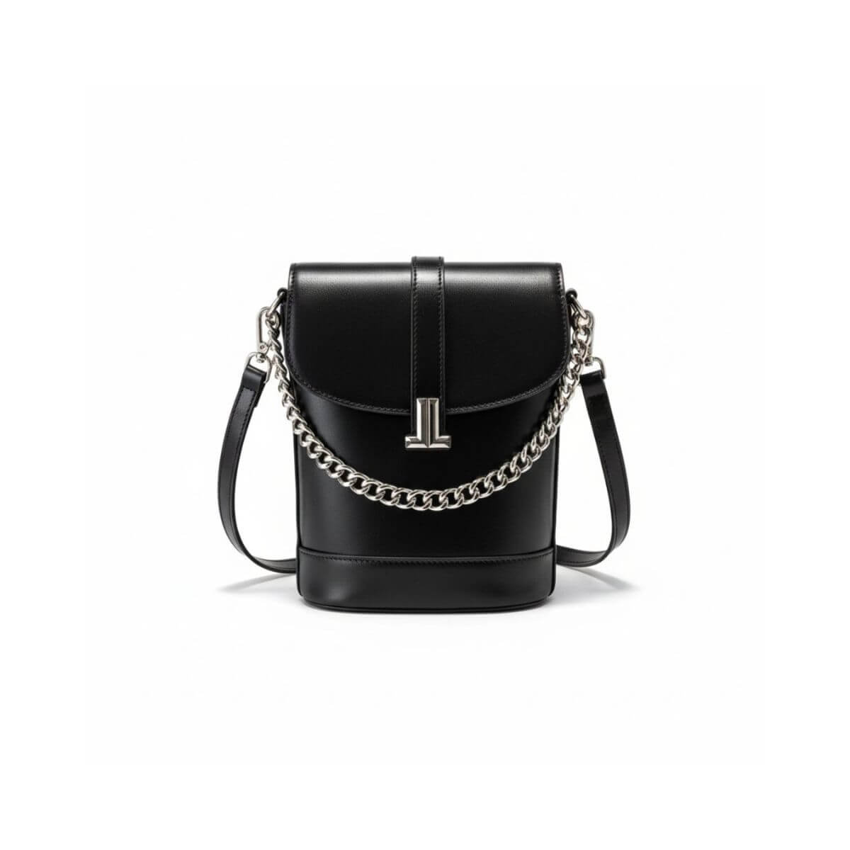 Retro Luxe Black Mini Crossbody & Shoulder Bag