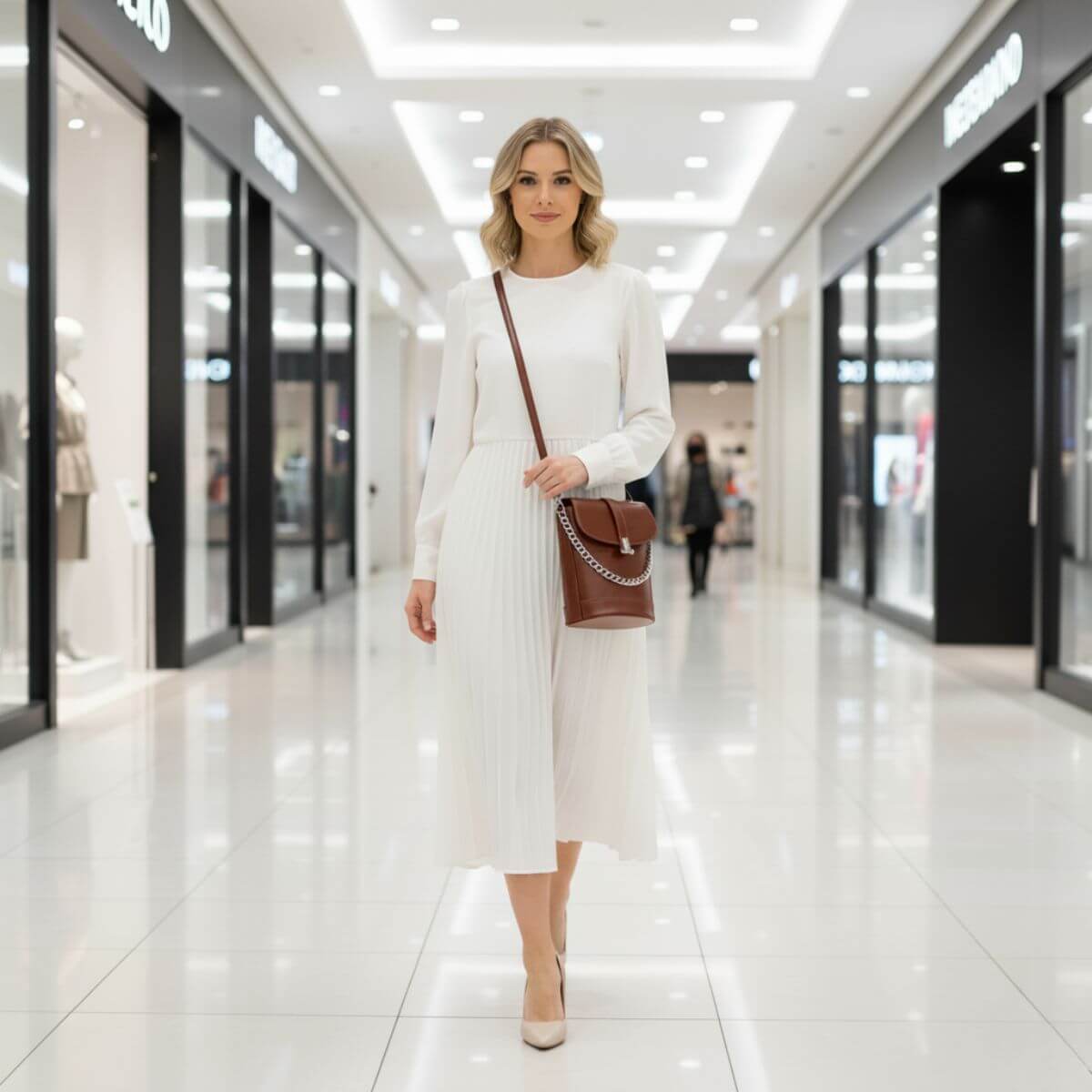 Retro Luxe Chestnut Brown Mini Crossbody & Shoulder Bag