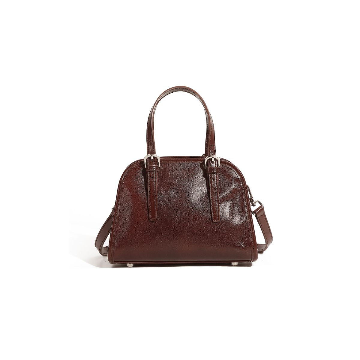 Urban Grace Coffee Brown Leather Mini Tote Bag