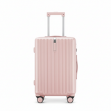 Pink Large Check In Luggage - Lightweight Hard Shell Suitcase for International Travel  | AeroRidge | 76 cm