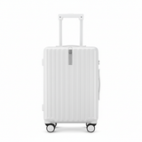 Medium Check In Luggage - White Lightweight Hard Shell Suitcase | AeroRidge | 67 cm