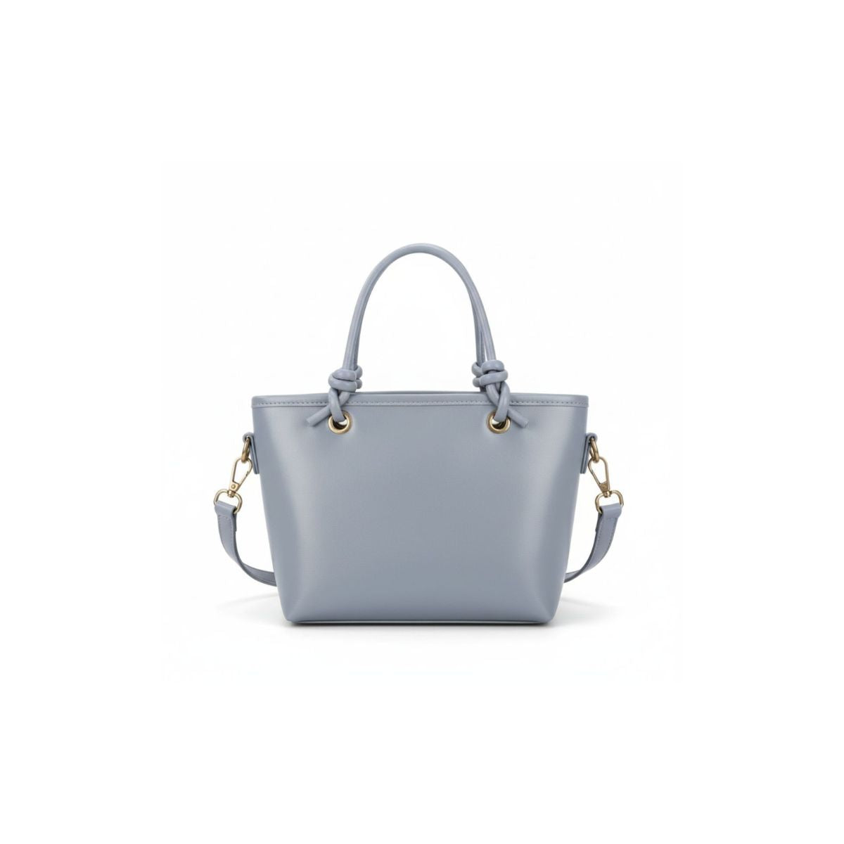 Lumo Mini Grace Light Grey Leather Mini Tote Bag
