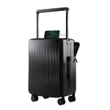 Black Carry On Suitcase - Hard Shell Cabin Luggage with USB Charging | NeoMove | 55 cm