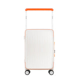 White Hard Case Medium Check In Luggage with USB Charging | NeoMove | 68 cm