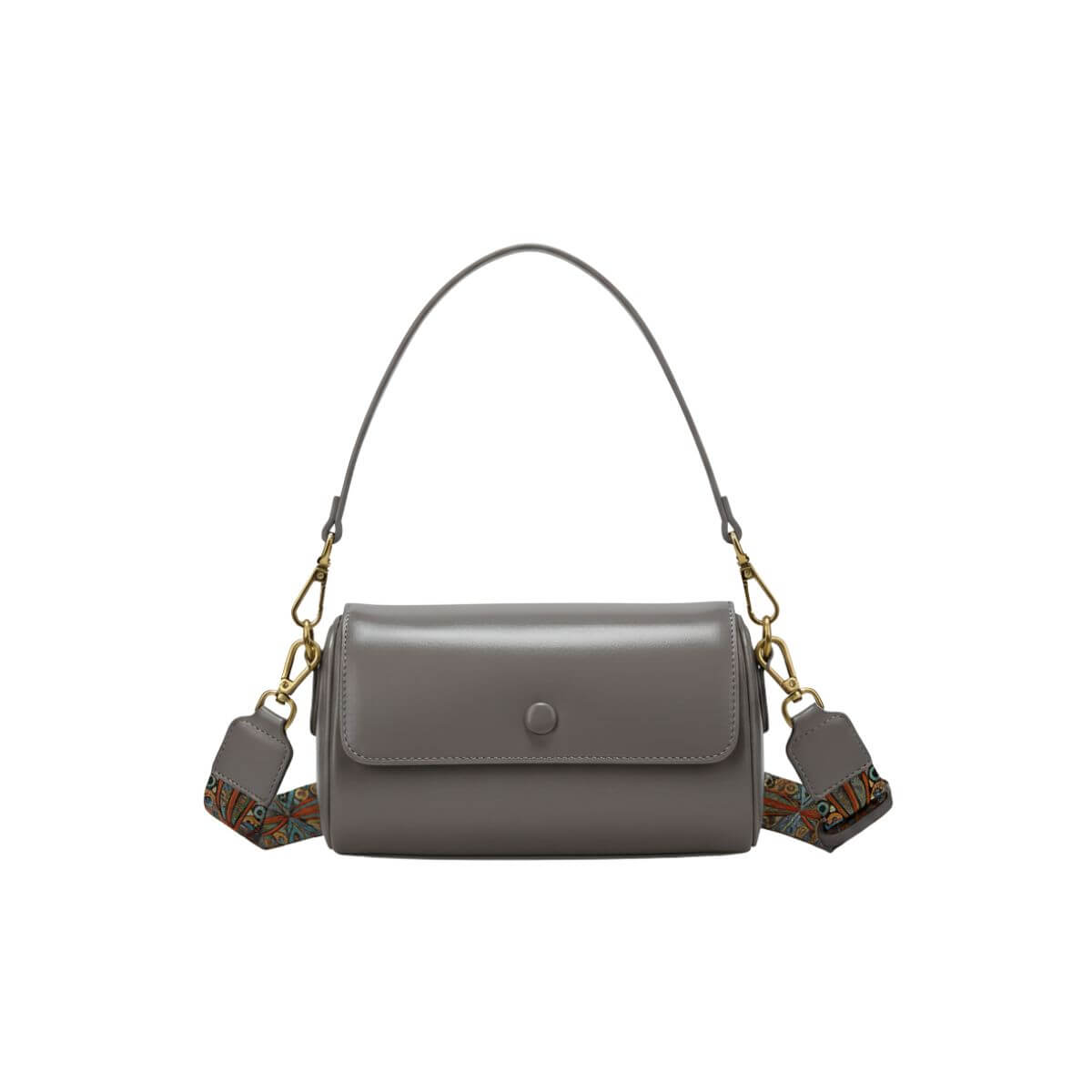 Retro Frame Taupe Grey Mini Shoulder & Crossbody Bag