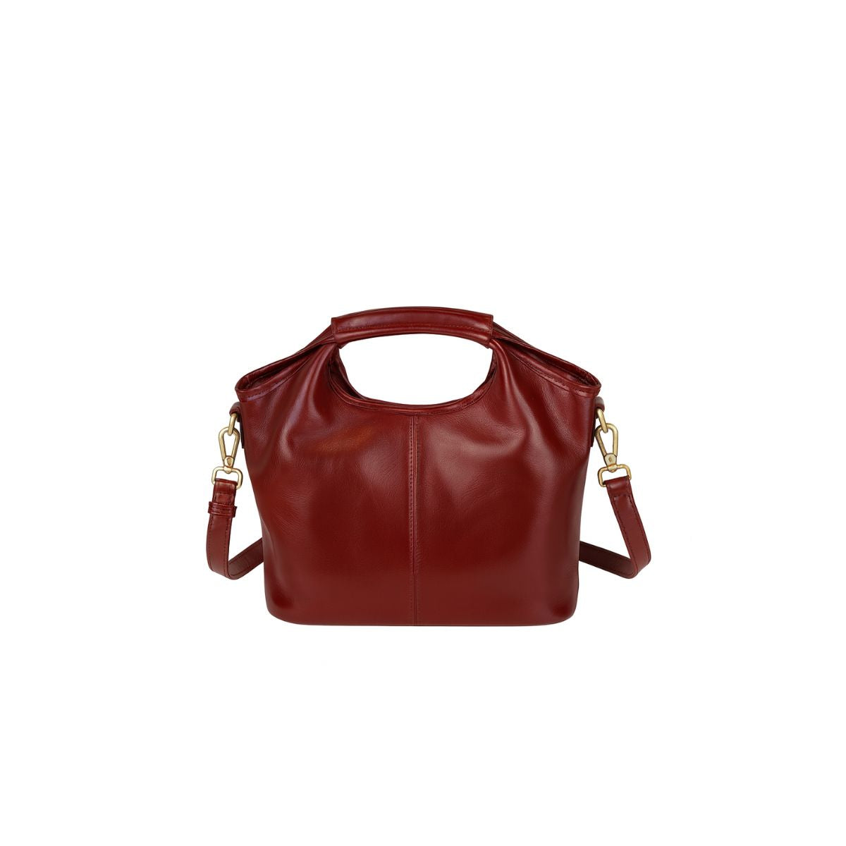 Retro Grace Burgundy Leather Shoulder & Crossbody Bag