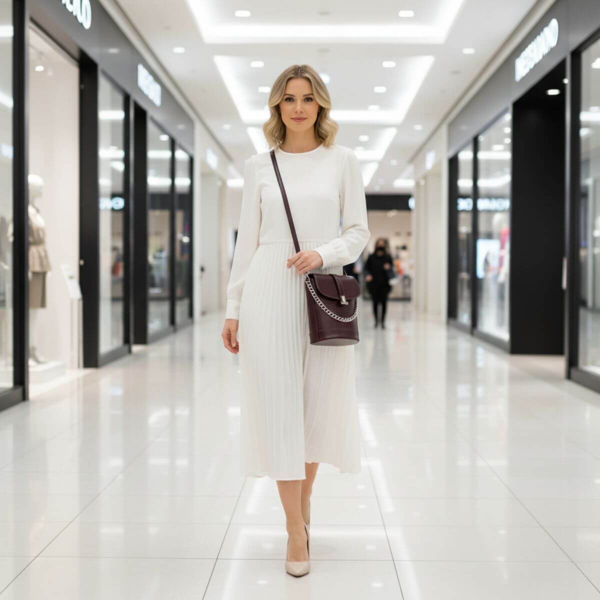 Retro Luxe Burgundy Red Mini Crossbody & Shoulder Bag