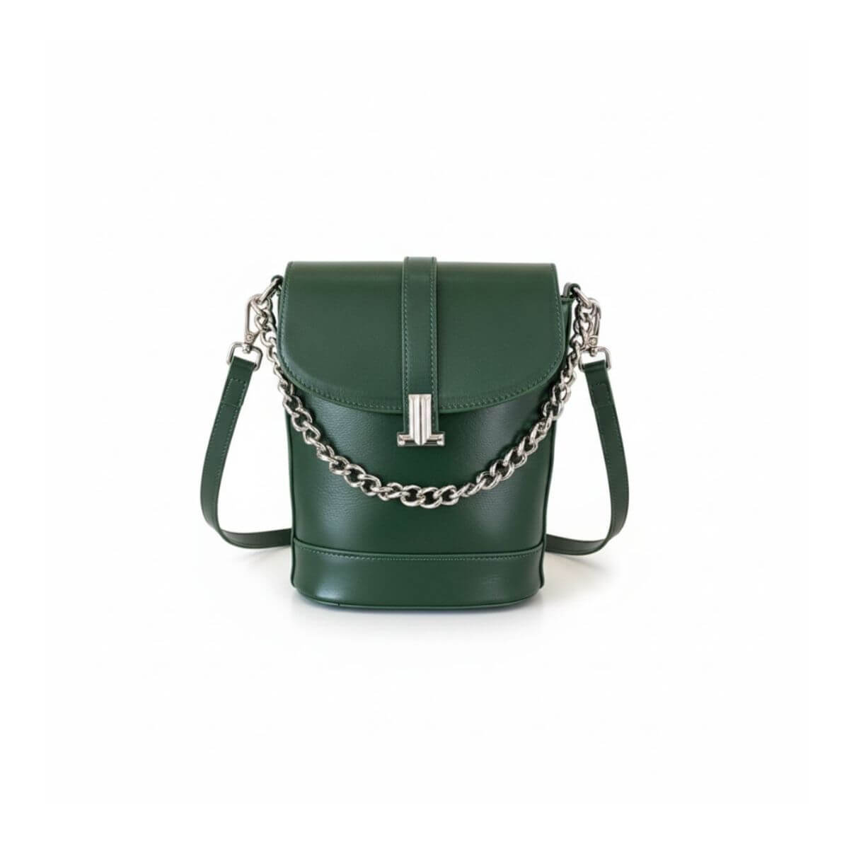 Retro Luxe Emerald Green Mini Crossbody & Shoulder Bag
