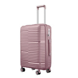 StratoLine 75cm large check-in suitcase in Pink, 45-degree angled view