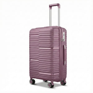StratoLine 75cm large check-in suitcase in Purple, 45-degree angled view