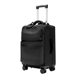 Urbaneo 76cm softside large check in suitcase in Ink Black, three-quarter front view