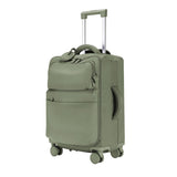 Urbaneo 64cm softside medium check in suitcase in Bamboo Green, three-quarter front view
