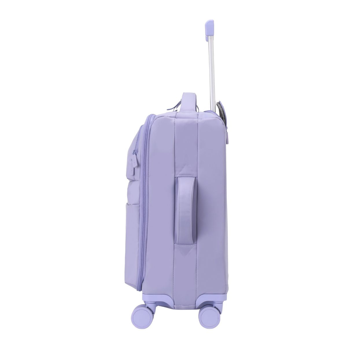 Urbaneo 64cm softside medium check in suitcase in Violet Purple, side view